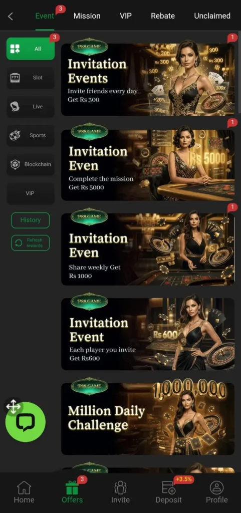 Daily Bonuses in P88 Game