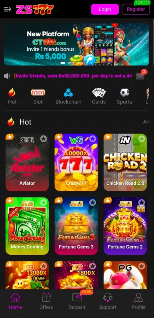 ZS777 Game interface screenshot image